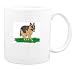 Mug with german, dog, ball, shepherd, canine