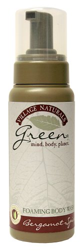 Village Naturals Green Bergamot Spice Foaming Body Wash 9 fl oz