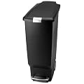 simplehuman 40ltr slim plastic bin black