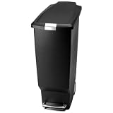Simplehuman Poubelle SLIM sur Roulettes 40 L Noire (Import Grande Bretagne)par Simplehuman