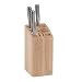 T&G Knife Block in Hevea with Slots for 12 Knives, Cleaver and Scissors