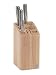 T&G Knife Block in Hevea with Slots for 12 Knives, Cleaver and Scissors