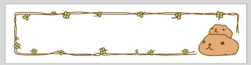 Kapibara-san "Stamp Clover" KB650B