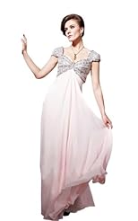 Plus Size Chiffon/Taffeta/Tulle Lace Crystals Beaded Crystal Applique Bridesmaid Dress/Mother-of-the-Bride Dress 