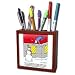 Rich Diesslins Cartoon Days of Christmas TCDC - Henry Ramsager Cartoon about Christmas Lights and a Snowman - Tile Pen Holders-5 inch tile pen holder