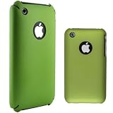 Neon Green Rubberized Protective SNAP-ON Polycarbonate Slim Fit Case for iPhone 3G 3GS