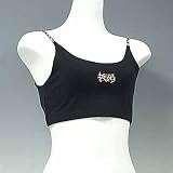 (�����塼�� �����ƥ��֥�����)COUTURE Active Wear �᥿��ϡ����ե쥪�ѡ��ɥ��ݡ��ĥ֥� [Print Metal Heart Bra] J1014BP �֥�å� �¹�͢����