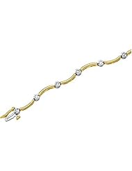 14K Two-Tone Gold Diamond Bracelet - 0.50 Ct. -- LIFETIME WARRANTY