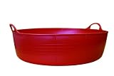 TubTrug SP15R Shallow Red Flex Tub, 15 Liter