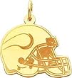 14K Gold NFL Minnesota Vikings Football Helmet Charm