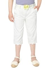 Autograph Pure Cotton Belted Cropped Trousers