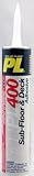 OSI SEALANTS P72400145-V ADHESIVE PL400SFLR28OVOC(PACK OF 12)