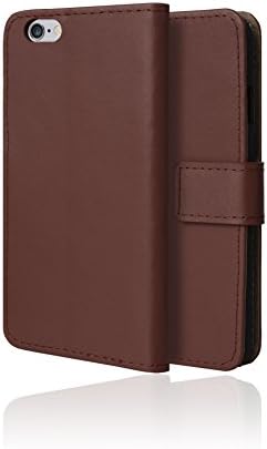 [DBJ Case]Leather Wallet Cover Case With Card Slots iPhone 6 4.7 inch(Brown)