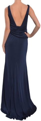 ML Monique Lhuillier Plush Jersey Sequin Detail Cowl NeGown Dress