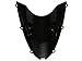 Areyourshop Windshield WindScreen Double Bubble for Kawasaki ZX6R 2005-2008, ZX10R 2006-2007 (Black)