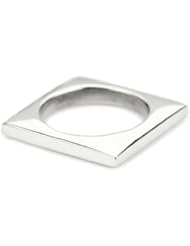 Elizabeth and James "Architecture" Sterling Silver Square Stacking Ring