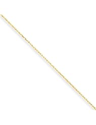 .50mm, 10 Karat Yellow Gold, Cable Rope Chain - 20 inch
