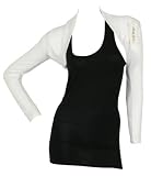 New Womens White Shrug Cardigan Ladies Top One Size