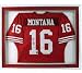 Joe Montana, San Francisco 49ers Official NFL Pro Line Autographed Authentic Framed Throwback Football Jersey