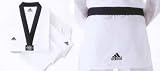 Adidas Taekwondo Black V Neck Uniform - 2