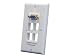 Monoprice 4-hole Keystone Wall Plate w/Gold Plated SVGA Coupler