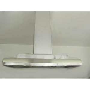 IS12342SQ-IS123DC 42\” Pro-Style Island Mount Range Hood with Internal Blower with 22.75-36.25\” Telescopic Duct Cover