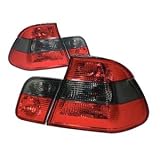 1999-2003 BMW E46 3 Series 2DR FULL Smoked Tail Light - 4 pieces by Depo
