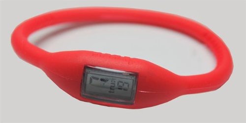 Encore Select TRU-09 Large Silicone Band Sports Watch - Red