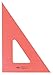 Alvin, Triangle Ruler with Fluorescent Edges, Drafting Tool Kits - 14-inches, 30/60 Angle