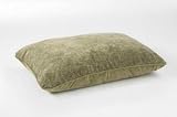 Bowser Designer Rectangle Dog Bed-Paisley Taupe Microvelvet-Extra Large