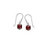 31JjmpdyzYL. SL160  Boma Sterling Silver Square Garnet Earrings