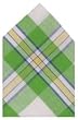 Durable Hand Woven 100% Cotton Bright Green, White Plaid Napkins 22x22 Inches Set of Six