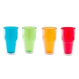 Pint 20 oz Double Wall Tumbler (Set of 4) - Assorted Colors
