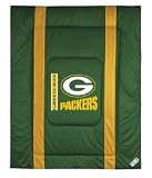 NFL Comforter - Queen Size - Green Bay Packers (Dark Green/Gold/White) (1