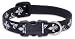 Lupine 1/2 Inch Small Dog Adjustable Collar-Silver Charm Pattern-6 to 9