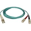 Tripp Lite N816-15M 10Gb Multimode Duplex 50/125 LSZH Aqua Fiber Patch Cable LC/SC - 15M (50ft)