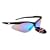 Rayzor Professional Lightweight Black UV400 Sports Wrap Golf Sunglasses, With a WindShield Blue Iridium Revo Mirrored Anti-Glare Lens.