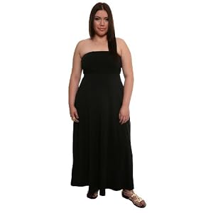 Torrid Plus Size Knit Tube Maxi Dress – Black
