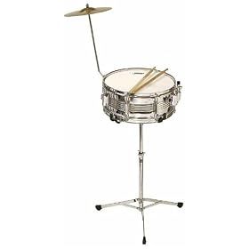 Adam ASK100 Metal Snare Drum with Stand and Cymbal by 