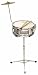 Musical Instruments : Adam ASK100 Metal Snare Drum with Stand and Cymbal