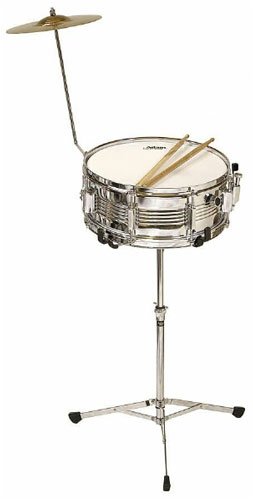 Adam ASK100 Metal Snare Drum with Stand and Cymbal