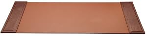 Brown Crocodile Embossed 34 x20 Desk Pad
