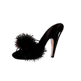 Elegant Moments Maribou slippers