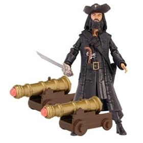 Pirates of the Caribbean Deluxe Blackbeard Figure with Cannons