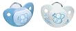 NUK 10175023 - Silikon Beruhigungssauger (Schnuller) Baby Blue Gr. 1 (0-6 Monate), 2 St�ck, Farbe nicht frei w�hlbar