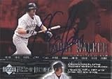 Larry Walker, Colorado Rockies, 2002 Upper Deck Piece of History Foil Autographed Card