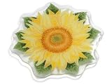 Peggy Karr Tuscany Sunflower Flower Shaped Serving Platter 14-in.