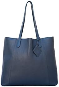 Kyla Joy Tote Premium Leather Handbag, Indigo Blue