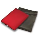 APPLE IPAD 3 PC EXECUTIVE ACCESSORY PACK - RED HYBRID CASE, SCREEN  PROTECTOR, GREY POUCH PART OF THE QUBITS ACCESSORIES RANGE