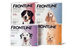 Merial Frontline Topspot 6 Pack Purple Flea & Tick Medication- Dog 45-88 Lbs.